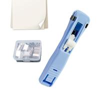 Agrafeuse portable - Capacité de 45 feuilles - Avec 50 recharges métalliques - Agrafeuse de table réutilisable - Pour enseignants, bureau, école, salle de classe, maison, bricolage