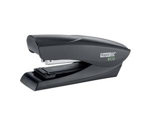 Agrafeuse rapid flatclinch f25socle eco plastique recyclé 25 feuilles agrafes 24/6 et 26/6 coloris noir