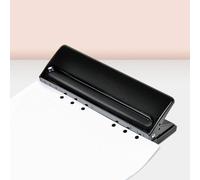 Agrafeuse Réglable À 6 Trous Pour Papier À Feuilles Mobiles, Poinçon Standard 9170, Fournitures De Reliure Pour Domicile Et Bureau, Équipement De Papeterie Pour Étudiants