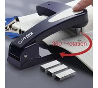 Agrafeuse rotative multifonctionnelle à 360 degrés, agrafeuse robuste, épaisse, longue, sans effort, outils de reliure de bureau, KW-TRIO Blue