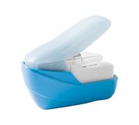 Agrafeuse Sans Agrafes, Portable Agrafeuse Manuelle pour Bureau, Bleu | Agrafer 4 à 5 feuilles, Aucune agrafe requise, Ecologique, Bon pour le broyeuragr, Portative et légère