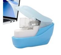 Agrafeuse sans , fermeture à sertir sécurisée, 5 x 2,5 x 5 cm, agrafeuse sans aiguille, utilisation polyvalente, pour la maison, l'école, le bureau, la salle de classe, le travail