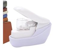 Agrafeuse sans , fermeture à sertir sécurisée, 5 x 2,5 x 5 cm, agrafeuse sans aiguille, utilisation polyvalente, pour la maison, l'école, le bureau, la salle de classe, le travail