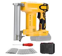 Agrafeuse sans fil compatible avec Dewalt 18 V batterie | Agrafeuse électrique sans fil avec 1000 clous droits et 500 clous en U, Agrafeuse-Cloueuse Électrique Sans Fil à Batterie