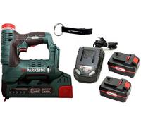 Agrafeuse sans fil PARKSIDE® 20 V PAT 20-Li / avec 2 batteries (4 Ah) et chargeur (2,4 A)