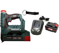 Agrafeuse sans fil PARKSIDE® 20 V PAT 20-Li - avec batterie (4 Ah) et chargeur (2,4 A)