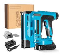 Agrafeuse sans fil pour batteries Makita 18 V, pistolet à clouer sans balais avec 1000 clous et 1000 agrafes, 6 vitesses réglables pour bricolage, meubles, menuiserie, bricolage