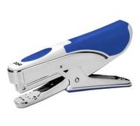 Agrafeuse type pince Dohe - Fabriquée en acier chromé et plastique bleu - Chargement par le haut - Capacité d'agrafage 20 feuilles - Accepte 150 agrafes de 22/6, 24/6 et 26/6 G