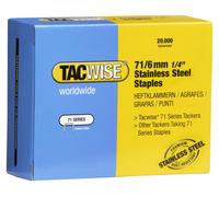 Agrafeuses pour dossiers, format 71/6 mm, en acier inoxydable, boîte de 20 000 pièces