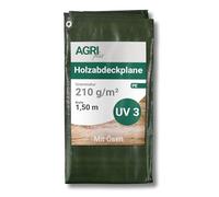 AGRI plus Bâche de Protection pour Bois 1,5 x 6 m - avec œillets, Bâche en PVC Solide 210 g/m² avec Bords renforcés, pour Couverture de Longue durée, Résistant aux UV