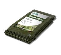 AGRI Plus Bâche en Tissu avec œillets I 5 x 5 m I Différentes Tailles I Epaisseur : 150 g/m² I Bâche de recouvrement Solide et indéchirable I Tout Usage extérieur I Etanche et résistante aux UV