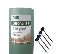 AGRI plus Bache Foin 9,8 x 12,5 m - avec 12 Clous Plastique I Protection Foin 140 g/m² Polypropylène I Bache pour Paille résistante pour Protection Durable