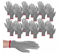 AGT 12 paires de gants de travail enduits de PU - taille S / 7