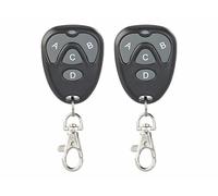 AGT Télécommandes universelles – Lot de 2 – 433,92 MHz – 4 canaux – Apprentissage