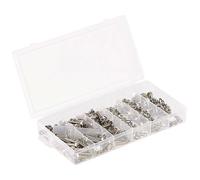 AGT Assortiment de vis à tête hexagonale, écrous et rondelles 475 pièces
