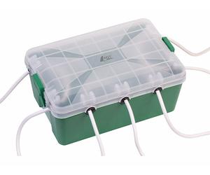 AGT Boîte de rangement étanche pour multiprise - coloris vert
