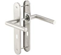 AGT Garniture de porte en inox: 2 poignées et 2 plaques