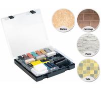 AGT Kit de réparation WRS-11.fks pour dalles & carreaux – 11 couleurs – mallette incluse – intérieur