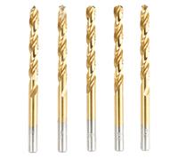 AGT Pack de 5 forets HSS avec revêtement titane - 5 mm