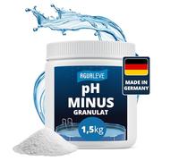 AGUALEVE® Granulés pH Minus 1,5 kg - Réduit le pH avec précision - Pour piscines, piscines hors-sol, jacuzzis de tout type et taille - Produit de qualité fabriqué en Allemagne - Testé avec note 1,2