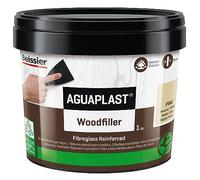 Aguaplast Woodfiller 1 kg mastic fibré prêt à l'emploi pour remplir les trous et les fissures sur bois dans une main unique sans retrait. Couleur chêne