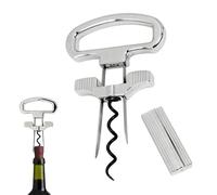 Ah-So Tire-bouchon à 2 dents pour vins cassants et mûrs - Ouvre-languette en de zinc - Tire-bouchon professionnel pour serveur sans dommage - Argenté