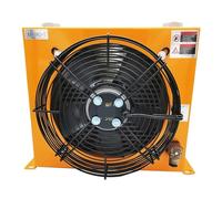 AH1012T 100L/MIN refroidisseur d'air hydraulique refroidi par Air radiateur d'huile plaque-aileron refroidisseurs d'huile hydrauliques en aluminium Absorption efficace des chocs(220V)