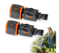 Ahaimy 2 Pièces Valve de régulation pour Tuyau d'arrosage, Raccord Rapide avec Valve de régulation, Raccord Tuyau D'arrosage, Embout Tuyau Arrosage avec Accessoires