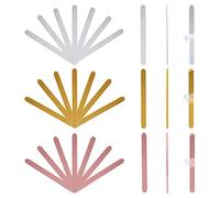 AHANDMAKER 30 Pièces de Bâtonnets de Gâteau en Acrylique Réutilisables Bâtons, Or Argent Rose Bâton de Décoration de Gâteau pour Magnum Cakes, Fabrication de Crème Glacée de Bricolage
