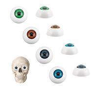 AHANDMAKER 4 Paris Yeux Acryliques Réalistes 26mm, Demi-Rond Halloween Globes Oculaires Ours Yeux pour Halloween Accessoires Fête Décor Bricolage Ours Marionnettes Artisanat Yeux Faisant