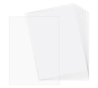 AHANDMAKER Lot de 10 feuilles de plastique transparent fin en styrène - 21,1 x 29,7 x 0 cm - A4 - Feuilles en plastique transparent flexible pour affichages, pièces structurelles, panneaux, décoration