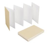 AHANDMAKER Lot de 2 cahiers de croquis à l'aquarelle - Couverture rigide - Design - 19 x 13 cm - Pour peinture, voyage, extérieur, croquis, art, fête, décoration - Beige