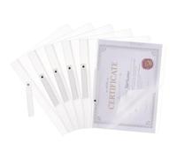 AHANDMAKER Lot de 6 couvertures de rapport transparentes avec clip pivotant, 29,5 x 22,9 cm, pochettes de présentation de taille standard pour documents de bureau et porte-CV