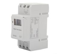 Ahc15a Minuteur programmable numérique avec 16 programmes pour programmation hebdomadaire automatique en plastique Blanc