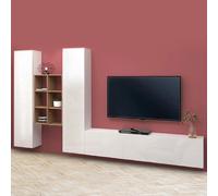AHD Amazing Home Design Meuble TV Suspended - Blanc Brillant