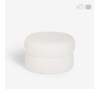 Ahd amazing home design pouf tissu - Blanc