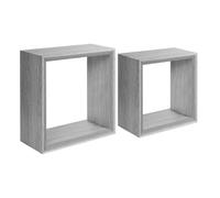 AHD Lot de 2 étagères cube Ginevra