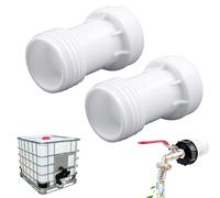 AHEJIOO Lot de 4 rallonges IBC pour réservoir IBC, avec 2 bandes d'étanchéité, 2 adaptateurs IBC 11 x 6 cm, rallonge S60 x 6, raccord de conteneur, pour arrosage horticole