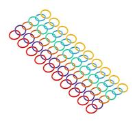 Ahgsup Anneaux à Feuilles Mobiles 1,4 Pouces, Ensemble de Reliures PP | 6 couleurs vives, matériau PP durable, idéal pour l\'organisation, utilisation polyvalente