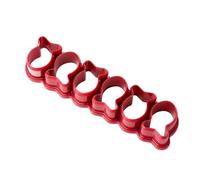 Ahgsup Coupe-cracker de Poisson Rouge, Petit Mini en Plastique pour la Cuisson de Biscuits en Forme de Poisson pour les Vacances (Rouge)