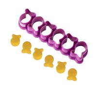Ahgsup Coupe-cracker de Poisson Rouge, Petit Mini en Plastique pour la Cuisson de Biscuits en Forme de Poisson pour les Vacances (Violet)