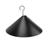 Ahgsup Déflecteur D'écureuil pour Mangeoire à Oiseaux, Déflecteur D'écureuil, Clapet D'extérieur, Poteau en PVC et Protecteur de Mangeoire Suspendu (Style de vis (matériau PVC, avec Crochet))