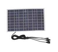 Ahgsup Kit de Charge de Batterie de Chargeur Solaire de Panneau Solaire 8V 15W USB DC 5521 Sortie Multiple de Silicium Monocristallin pour les Lampadaires Extérieurs de Bateau de