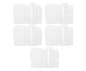 Ahgsup Moule à Clapet en Cire Fondue, Conteneurs, Plateau en Plastique Vide Transparent pour la Saint-valentin, Tartes sans Mèche, Fabrication de Bougies, 100 Paquets (En forme de coeur)