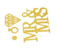 Ahgsup Pack de Confettis de Table D'anniversaire Doré-superbe Décoration de Fête pour L'anniversaire des Enfants, Matériau en Résine, 4 Paquets de Confettis