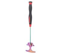 Ahgsup Pelle à Appâts de Pêche, Tête Pliable en Acier Inoxydable Durable pour la Pêche en Mer, Distribution Facile des Appâts, 1 unité (Poignée Rouge)