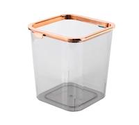 Ahgsup Poubelle de Bureau Mini Poubelle de Comptoir Petite de Bureau Aspect Transparent Taille Compacte Plastique Minimaliste Moderne pour la Maison Cuisine