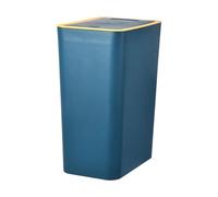 Ahgsup Poubelle Poubelle Presse Top Plastique Grande Capacité Conception de Couvercle Minimaliste Légère Facile à Nettoyer pour Cuisine Salle de Bain Toilettes Salon