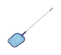 Ahgsup Tête D'aspirateur de Piscine, épuisette, Kit de Nettoyage de Piscine avec 5 Tiges en Alliage D'aluminium, Tête D'aspirateur en Plastique, Cadre en ABS et Filet en Nylon pou