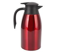 Ahgsup Théière Sous Vide Flacon à Vide Airpot 2L Distributeur Sous à café Couvercle étanche en Acier Inoxydable 304 Poignée de Robinet à Grande Ouverture pour café, Fête, Réu (Vin Rouge)